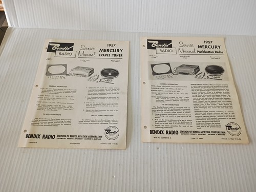 Bendix radio manuals - radio,