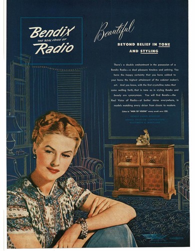 1945 bendix radio floor - 1945,